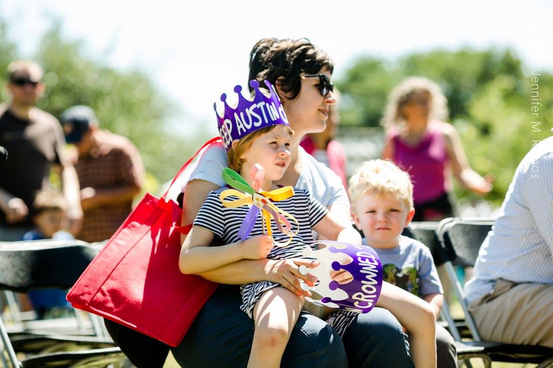 Families enjoying the festival