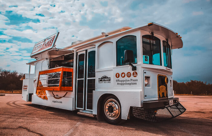 Roppolo's Pizza food truck at the festival